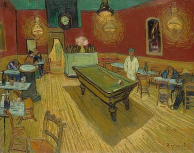 Das Nachtcafé (Yökahvila). 1888 tekijältä Vincent van Gogh