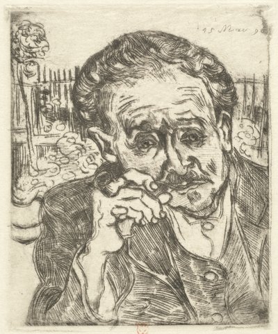 Dr. Gachet (mies piipun kanssa) tekijältä Vincent van Gogh