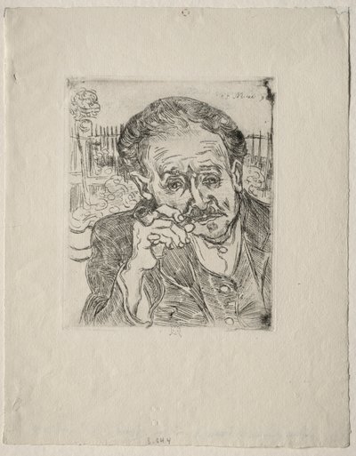 Tohtori Gachet, 1890. tekijältä Vincent van Gogh