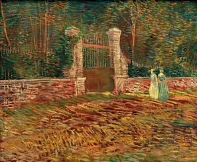 Eingang zum Park Voyer d’Argenson Asnièresissa tekijältä Vincent van Gogh