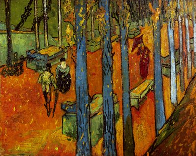 Putoavia lehtiä (Les Alyscamps) tekijältä Vincent van Gogh