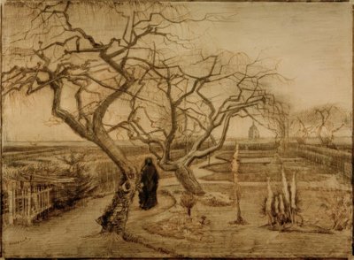 Puutarha talvella tekijältä Vincent van Gogh