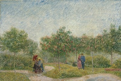 Puutarha pariskunnilla: Square Saint-Pierre. 1887 tekijältä Vincent van Gogh