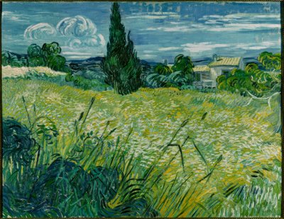 Vihreä vehnäpelto sypressillä tekijältä Vincent van Gogh