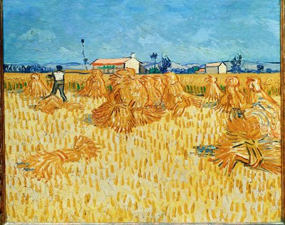 Sadonkorjuu Provence kesäkuussa 1888 (öljy kankaalle) tekijältä Vincent van Gogh