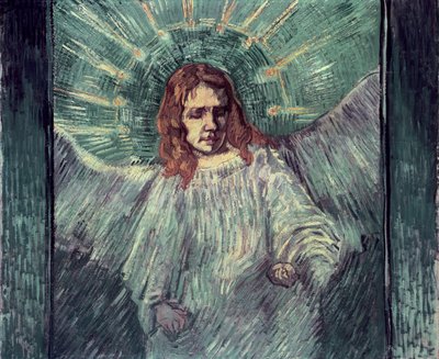 Enkelin pää Rembrandtin jälkeen, 1889 tekijältä Vincent van Gogh