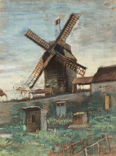 Le Moulin Le Blute-evä. 1886 tekijältä Vincent van Gogh