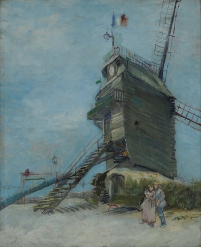 Moulin de la Galette, Montmartre, Pariisi, n. 1886-87 (öljy kankaalle) tekijältä Vincent van Gogh