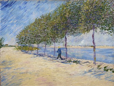 ""Seinen rannat, Pariisi"" Vincent van Goghin (1853-1890) maalaus 1887 Amsterdam, Van gogh -museo tekijältä Vincent van Gogh