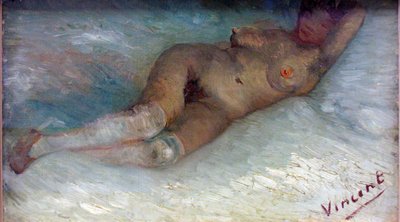 ""Nu couche"" (makaava alastonkuva) Vincent van Goghin (1853-1890) 1887 kroller-muller Museum Otterlo, Pays-Bas tekijältä Vincent van Gogh