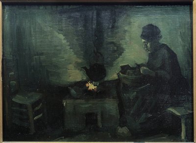 Vincent van Goghin (1853-1890) talonpoika-peiture Marouflee puulla 1885 su. 0,29x0,4 m Pariisi, Musee d