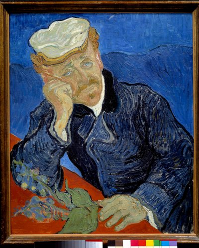 Tohtori Paul Gachetin (1828-1909) muotokuva Vincent van Goghin (1853-1890) maalaus 1890 Su. 0,68x0,57 m Pariisi, musee d