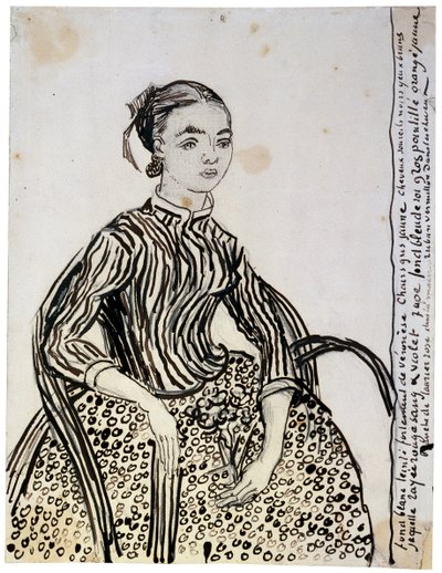 Nuoren lady La Mousmé muotokuva, 1888. tekijältä Vincent van Gogh