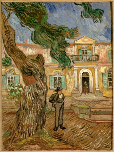 Saint Paul -sairaala Saint Remy de Provencessa (Saint-Remy-de-Provence). Vincent van Goghin (1853-1890) maalaus 1889 Su. 0,63x0,48m. Pariisi, musee d