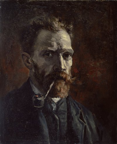 Omakuva piipulla, 1886 tekijältä Vincent van Gogh
