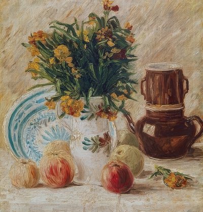 Asetelma. Noin 1886 tekijältä Vincent van Gogh
