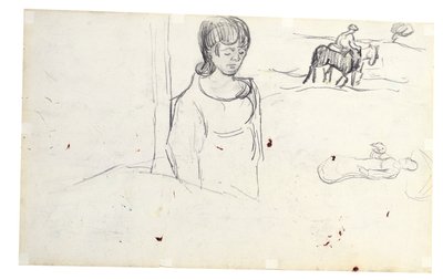 Naisen ja talonpoikaismaiseman tutkimukset tekijältä Vincent van Gogh