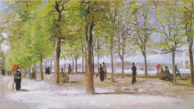 Terassi Luxemburgin puistossa tekijältä Vincent van Gogh