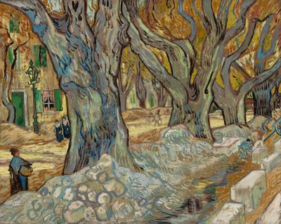 The Large Plane Trees Road Manders Saint-Rémyssä, 1889. tekijältä Vincent van Gogh