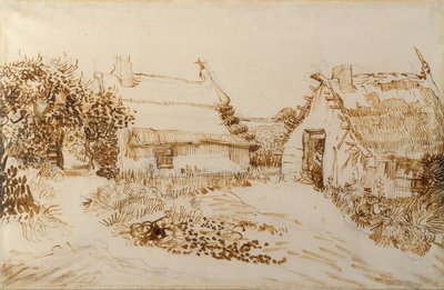 Kaksi mökkiä Saintes-Maries-de-la-Merissä tekijältä Vincent van Gogh