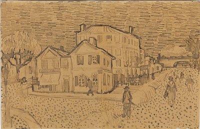 Vincentin talo Arlesissa, kirjeestä hänen veljelleen Theolle, teloitettu Arlesissa, 1888 tekijältä Vincent van Gogh