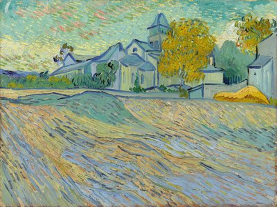 Näkymä turvapaikalle ja Saint-Remyn kappelille, 1889 tekijältä Vincent van Gogh