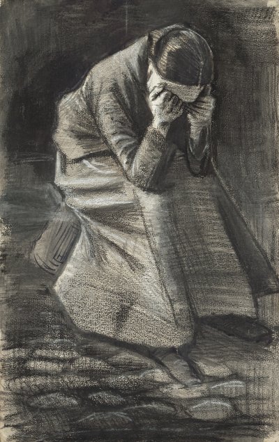 Itkevä nainen, 1883 tekijältä Vincent van Gogh