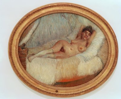 Weiblicher Akt auf einem Bett tekijältä Vincent van Gogh