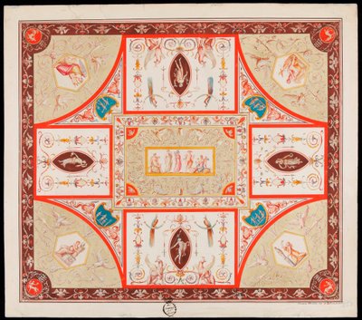 Copia de una decoración seinämaalaus romana tekijältä Vincenzo Brenna