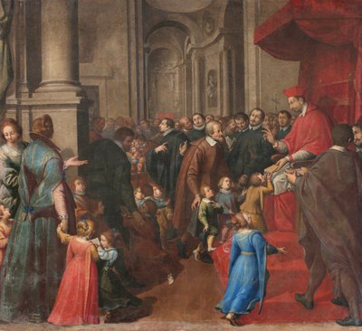 Milano, San Francesco da Paolan kirkko, Fratelli Campi, San Carlo perustavat kristillisen opin koulun tekijältä Vincenzo and Campi Antonio Campi