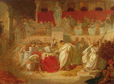 Caesarin kuolema tekijältä Vincenzo Camuccini