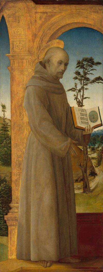Saint Bernardino Sienasta tekijältä Vincenzo Foppa