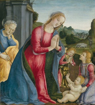 Kristus-lapsen palvonta, n. 1490. tekijältä Vincenzo Frediani