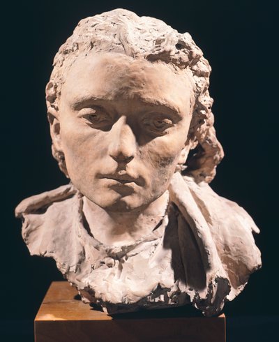 Naisen pää, Vincenzo Gemito (1852-1929), terrakotta tekijältä Vincenzo Gemito