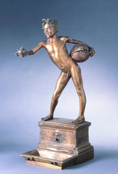 vesisäiliö, Vincenzo Gemito (1852-1929), pronssi, 25 cm tekijältä Vincenzo Gemito