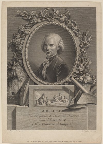 Jacques Delille tekijältä Vincenzo Vangelisti after André Pujos