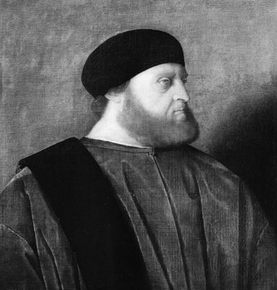 Venetsian senaattorin muotokuva, n. 1525. tekijältä Vincenzo di Biagio Catena