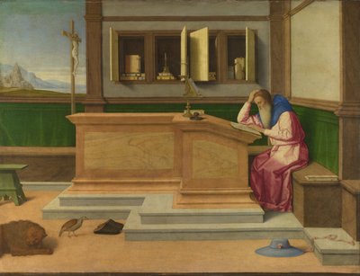 Pyhä Hieronymus tutkimuksessaan, n. 1510 tekijältä Vincenzo di Biagio Catena