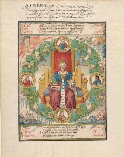 Philosophy Enthroned, 1500-luvun puoliväli. tekijältä Virgil Solis