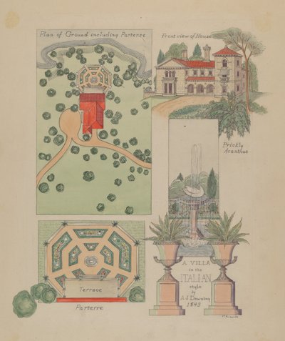 Italian Villa Design, c. 1936. tekijältä Virginia Richards