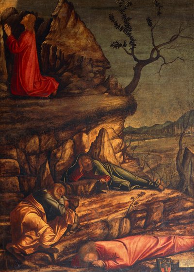 Jeesus Getsemanen puutarhassa tai rukous puutarhassa tekijältä Vittore Carpaccio