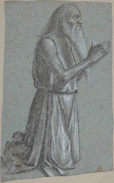Saint Jerome recto, Sotilas keihään kanssa, 1460-1525. tekijältä Vittore Carpaccio
