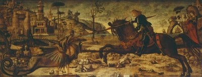 Pyhä Yrjö ja lohikäärme tekijältä Vittore Carpaccio