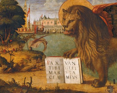 Pyhän Markuksen leijona, Vittore Carpaccio (noin 1465-1525 tai 1526) tekijältä Vittore Carpaccio