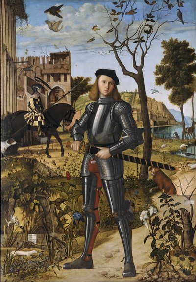 Nuori ritari maisemassa (tunnetaan myös nimellä Ritarin muotokuva) tekijältä Vittore Carpaccio