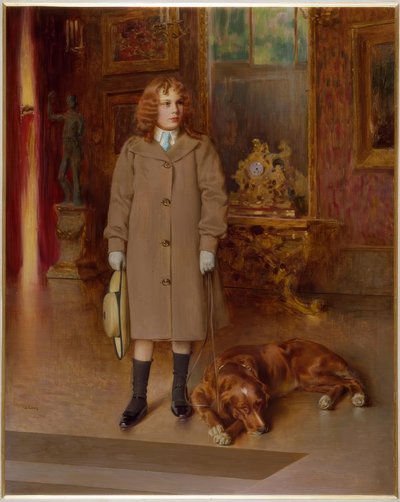 Memmi mit dem Hund tekijältä Vittorio Matteo Corcos