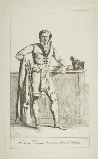 Ranskan kansalaisen sisäpuku, 1794. tekijältä Vivant Denon