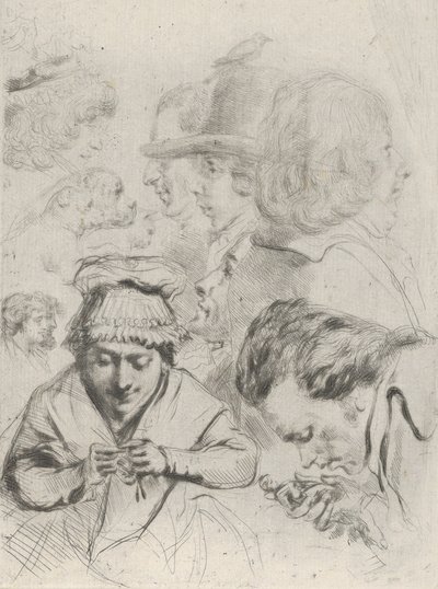 Le Citoyen Aubourg, rouva Aubourg ja heidän perheensä Kansalainen Aubourg, rouva Aubourg..., ca. 1795-1805. tekijältä Vivant Denon