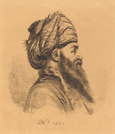 Profiilijohtaja Oriental in Turban tekijältä Vivant Denon