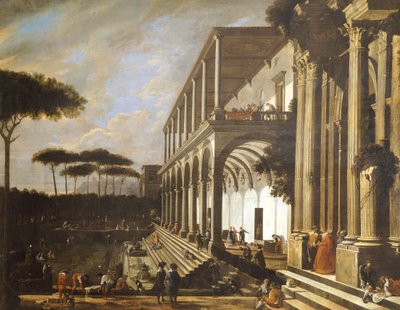 Pidot Villa of Poggiorealessa, kirjoittanut Viviano Codazzi (noin 1604-1670) tekijältä Viviano Codazzi